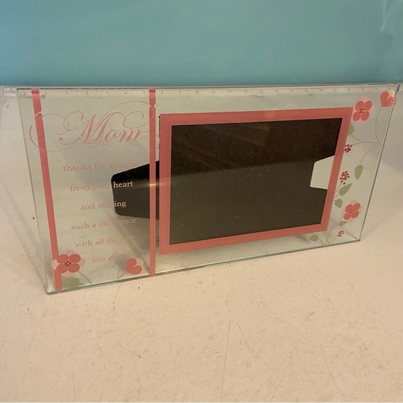 🛍️3/$30 Mom Mother’s Day  floral glass photo picture‎ frame - Picture 2 of 7